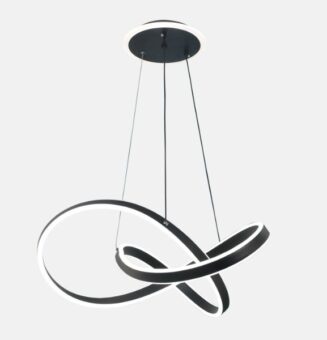 Colgante Nantes Negro 120w 3000-4000-6000k Regx60x 60cm 9600lm C/remoto Y Reg.intensidad