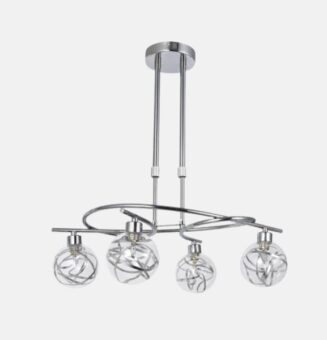 Lampara Varanasi 4xg9 Cromo Regx50x32 Cm