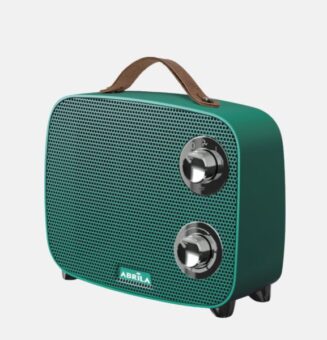 Termoventilador Ceramico Ptc Corcega 1500w Verde/cromo 2potencias 3funciones Corte Termico seg.antivuelco 21x23x13,6 Cm