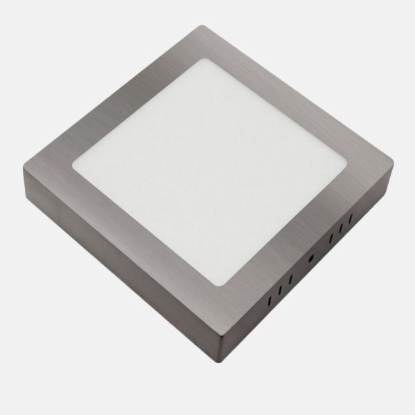 Downlight Superf.gabro 24w 3000k-4000k-6500k Niquel 2160lm 3,5x29x29 Cm